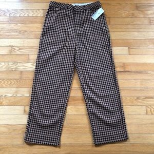 Brixton Thurston Pants in brown and black check print